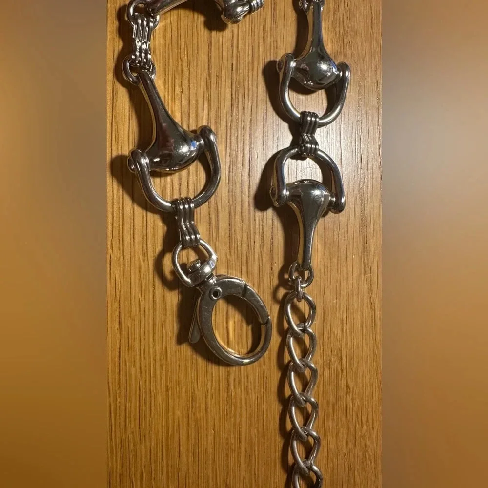 Horsebit 🐎 Metal Chain Belt Long EUC 50in Y2K